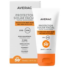 Сонцезахисний крем для обличчя Averac Solar Facial Sunscreen Cream SPF 50+, 50 мл
