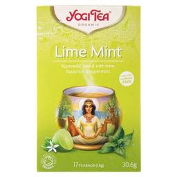 Чай травяной Yogi Tea Lime Mint с пряностями Лайм-Мята органический, 17 пакетиков