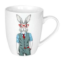 Чашка Keramia Модні звірі Містер Кролик, в подарунковій упаковці, 360 мл (21-272-071)