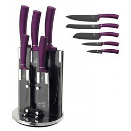 Набір ножів Berlinger Haus Metallic Line Royal Purple Edition, 6 предметів, фіолетовий з чорним (BH 2529)