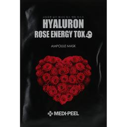 Тканинна маска з екстрактом троянди Medi-Peel Hyaluron 100 Rose Energy Tox, 30 мл