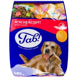Сухий корм для дорослих собак Гав, м'ясне асорті, 0,5 кг (B1110103)