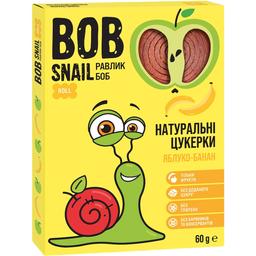 Натуральні цукерки Bob Snail Яблуко-Банан Roll, 60 г