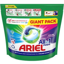 Капсули для прання Ariel Pods Все-в-1 Color, для кольорових тканин, 72 шт.