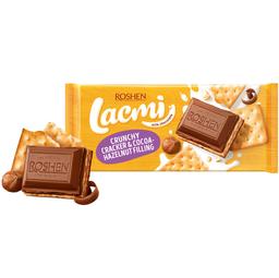 Шоколад мол Roshen Lacmi с какао-ореховой начинкой и крекером, 93 г (872108)