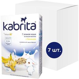 Молочна каша на козячому молоці Kabrita 7 злаків з бананом 1.26 кг (7 шт. х 180 г)