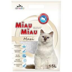 Силикагелевый наполнитель для кошачьего туалета Miau-Miau, 15 л