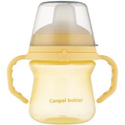 Кружка тренировочная Canpol babies First Cup Bonjour Paris, 150 мл, желтый (56/614_yel)