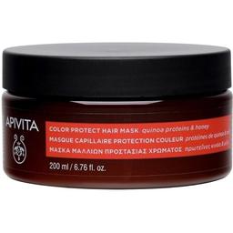 Маска для волосся Apivita Захист кольору, з протеїнами кіноа та медом, 200 мл