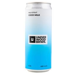 Пиво Underwood Brewery Coco Milk, темне, 4,4%, з/б, 0,33 л (870727)