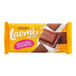 Шоколад молочний Roshen Lacmi, з молочною начинкою та вафлею, 90 г (872111)