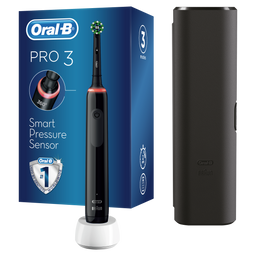 Электрическая зубная щётка Oral-B Pro 3 3500 СrossAсtion + футляр, черная