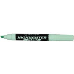 Маркер текстовый Centropen Highlighter Flexi Soft клиновидный 1-5 мм пастельно-зеленый (8542/917)