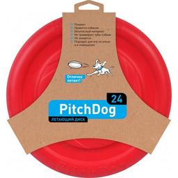 Игровая тарелка для апортировки PitchDog, 24 см, розовый (62477)