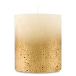 Свічка Bolsius Рустик Срібло золото Кремовий, 80х68 см (835163)