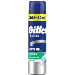 Гель для гоління Gillette Series для чутливої ​​шкіри, з алое вера, 240 мл