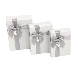 Набір подарункових коробок UFO Grey, прямокутна, A131015, 3 шт. (A131015 Набор 3 шт GREY прям.)