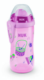 Поїльник Nuk First Choice Flexi Cup, c силіконовою трубочкою, 300 мл, рожевий (3954045)