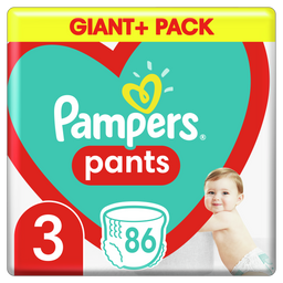 Подгузники-трусики Pampers Pants 3 (6-11 кг), 86 шт.