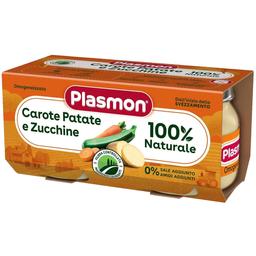 Пюре Plasmon Omogeneizzato Морковь, картофель и цукини, 160 г (2 шт. по 80 г)