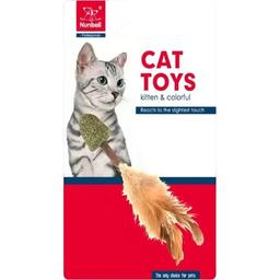 Іграшка для кота Nunbell Палочка з пір'їнкою