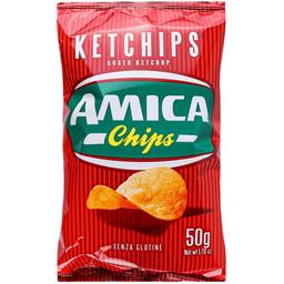Чипсы Amica картофельные со вкусом кетчупа 50 г (917354)