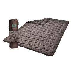 Одеяло-спальник Турист Ideia с молнией, 190х140 см, коричневий (8-34955)