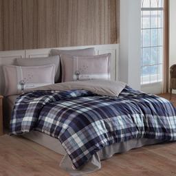 Комплект постельного белья Hobby Poplin 300TC Aura , евростандарт, синий (69760_2,0)