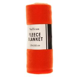Плед флисовый Saffran, 130х160 см, оранжевый (КП000004893)