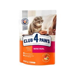 Сухой корм для кошек Club 4 Paws с телятиной, 300 г