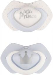 Силіконова симетрична пустушка Canpol babies Royal Baby, 6-18 міс., 2 шт., голубой (22/651_blu)