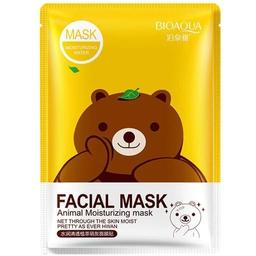 Маска тканевая Bioaqua Fasial Animal Mask, с эссенцией зеленого чая, 30 г