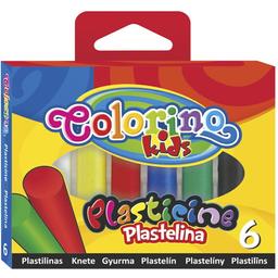 Пластилін Colorino Стандарт, 100 г, 6 кольорів (13871PTR/1)