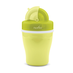 Чашка-непроливайка Nuvita з трубочкою, 200 мл, салатовий (NV1436Lime)