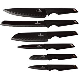 Набір ножів Berlinger Haus Black Rose Collection, 6 предметів, чорний (BH 2593)
