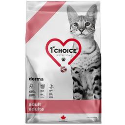 Сухой корм для кошек 1st Choice Adult Derma, диетический, 4.54 кг