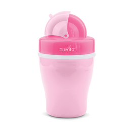 Чашка-непроливайка Nuvita з трубочкою, 200 мл, рожевий (NV1436Pink)