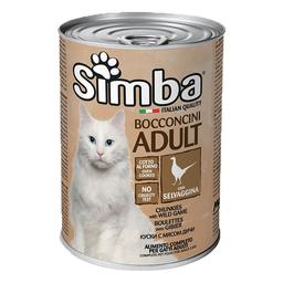 Вологий корм для кішок Simba Cat Wet, дичина, 415 г (70009539)
