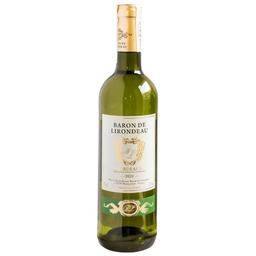 Вино Baron de Lirondeau Bordeaux, біле, сухе, 11%, 0,75 л