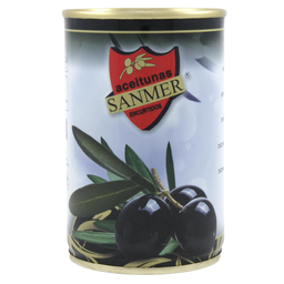 Оливки Sanmer черные с косточкой 314 мл (583519)