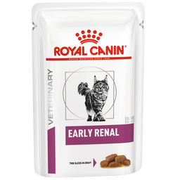 Консервированный диетический корм для взрослых кошек Royal Canin Early Renal при заболеваниях почек, 85 г (1243001)