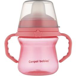 Кружка тренувальна Canpol babies First Cup Bonjour Paris, 150 мл, рожевий (56/614_pin)