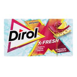 Гумка жувальна Dirol Х-Fresh Свіжість малини та лимона, 13 г (819986)