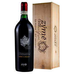 Вино Zyme Amarone della Valpolicella Riserva La Mattonara 2001, красное, сухое, подарочная упаковка, 16%, 1,5 л
