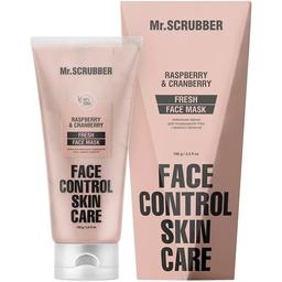 Живильна маска Mr.Scrubber Raspberry & Cranberry Fresh Face Mask Face Control Skin Care для покращення тону і свіжості обличчя 100 мл