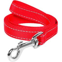 Поводок для собак Dog Extremе, нейлоновый, 150х1,4 см, красный