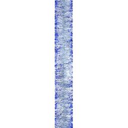 Мішура Novogod'ko 5 см 2 м срібло з синіми кінчиками (980395)