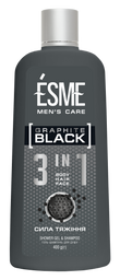 Гель-шампунь для душу Esme Graphite Black, 400 мл