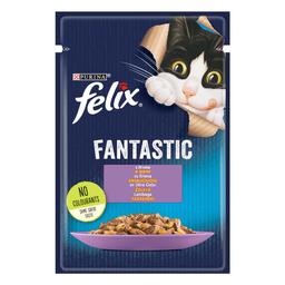 Влажный корм для кошек Felix Fantastic, с ягненком, 85 г