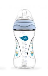 Бутылочка для кормления Nuvita Mimic, антиколиковая, 250 мл, голубой (NV6030Blue)